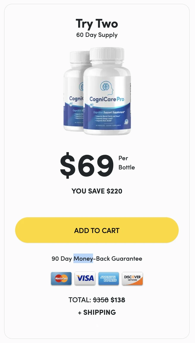 Order CogniCare Pro – 1 bottle